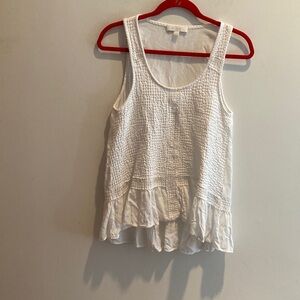 White Sleeveless Top